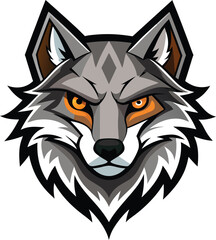 Wolf head vector