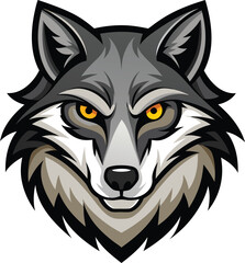 Wolf head vector