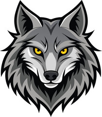 Wolf head vector