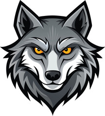 Wolf head vector