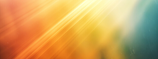 Obraz premium Abstract gradient background with warm orange and yellow light rays 