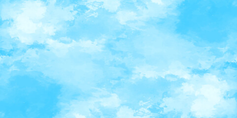 abstract white and blue color frozen ice surface design background. oft sky blue watercolor sky and clouds, Light blue background with watercolor. gradient light white sky background with clouds.
