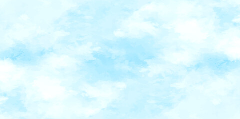 abstract white and blue color frozen ice surface design background. oft sky blue watercolor sky and clouds, Light blue background with watercolor. gradient light white sky background with clouds.