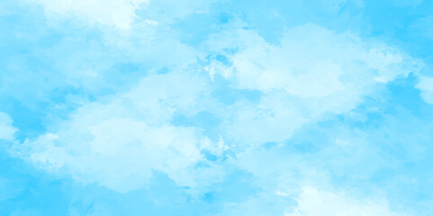 abstract white and blue color frozen ice surface design background. oft sky blue watercolor sky and clouds, Light blue background with watercolor. gradient light white sky background with clouds.