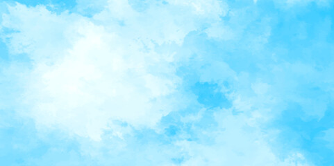 abstract white and blue color frozen ice surface design background. oft sky blue watercolor sky and clouds, Light blue background with watercolor. gradient light white sky background with clouds.