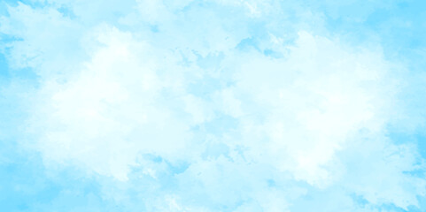 abstract white and blue color frozen ice surface design background. oft sky blue watercolor sky and clouds, Light blue background with watercolor. gradient light white sky background with clouds.