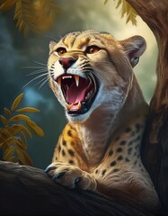 Obraz premium portrait of a cheetah 