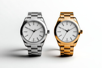 Wrist watch isolated on a white background