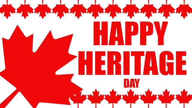 Happy Heritage Day in Alberta. Holiday concept. Template for background, Web banner, card, poster, t-shirt with text inscription