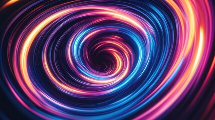 Obraz premium Abstract Neon Swirl