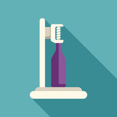 Mechanical corkscrew effortlessly removing cork from wine bottle, preparing for enjoyment