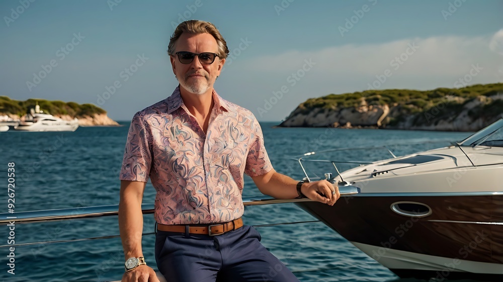 Poster person on the boat