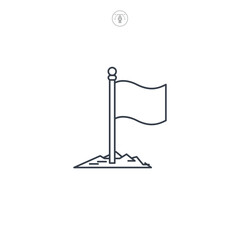 Flag icon symbol vector illustration isolated on white background