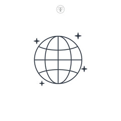 Globe icon symbol vector illustration isolated on white background