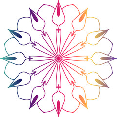 Seamless vector mandala pattern design for background, Circular pattern in the form of a mandala. Henna tatoo mandala. Mehndi style