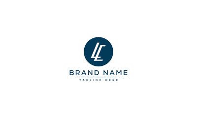 Logo design letter LC. Elegant modern. Vector template.