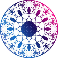 Seamless vector mandala pattern design for background, Circular pattern in the form of a mandala. Henna tatoo mandala. Mehndi style