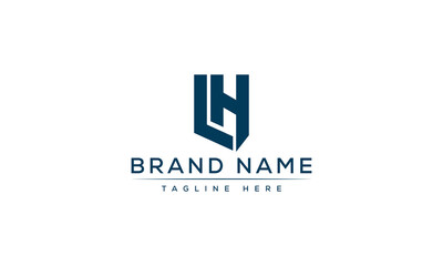 Logo design letter LH . Elegant modern. Vector template.