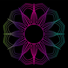 Seamless vector mandala pattern design for background, Circular pattern in the form of a mandala. Henna tatoo mandala. Mehndi style