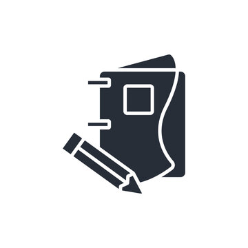 recommend clip art: Notebook icon. vector.Editable stroke.linear style sign for use web design,logo.Symbol illustration.