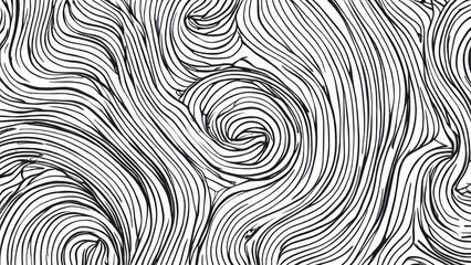 Illustration of abstract lines. Free lines seamless pattern made by hand, brush. Handmade drawing.