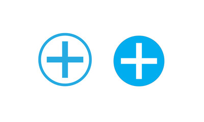 Obraz premium Plus and minus vector icon in modern design style for web site and mobile app