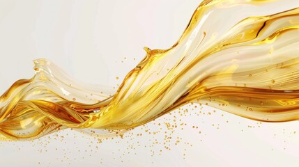 Golden Liquid Splash