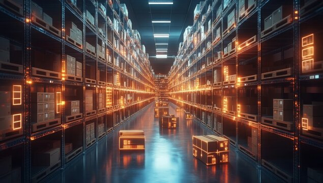 Futuristic Technology Retail Warehouse: Digitalization and Visualization of Industry 4.0 Process that Analyzes Goods