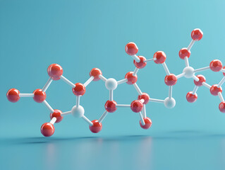 Abstract Structure Background of Molecule Or Atom, molecular structure, structural chemical formula with atoms