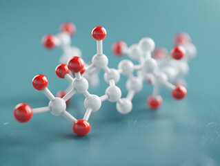 Abstract Structure Background of Molecule Or Atom, molecular structure, structural chemical formula with atoms