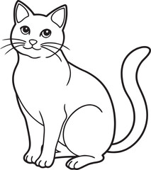 Cute Cat Vector illustration 