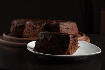 Rich Chocolate Cake Slice