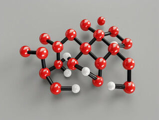 Obraz premium Abstract Structure Background of Molecule Or Atom, molecular structure, structural chemical formula with atoms