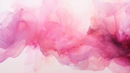 Pink Ink and White Smoke Fusion - Generative AI