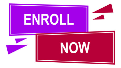 Enroll Now Banner Template Vector Illustration