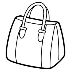 bag with handles line art