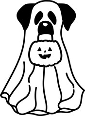 Ghost Dog, Halloween Graphic