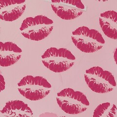 Women's Lips Lipstick Pattern - Beauty Trends, Creative Lipstick Patterns for Fashionable Women, Vibrant Lip Designs - Lipstick Art and Style, 