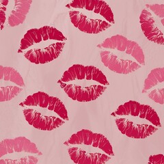 Women's Lips Lipstick Pattern - Beauty Trends, Creative Lipstick Patterns for Fashionable Women, Vibrant Lip Designs - Lipstick Art and Style, 