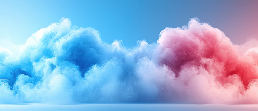 Soft abstract pastel clouds in a tranquil backdrop