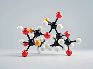 Obraz premium Abstract Structure Background of Molecule Or Atom, molecular structure, structural chemical formula with atoms