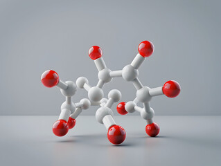 Obraz premium Abstract Structure Background of Molecule Or Atom, molecular structure, structural chemical formula with atoms