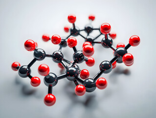 Obraz premium Abstract Structure Background of Molecule Or Atom, molecular structure, structural chemical formula with atoms