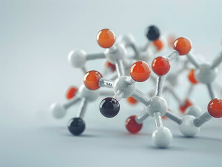 Abstract Structure Background of Molecule Or Atom, molecular structure, structural chemical formula with atoms