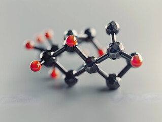 Obraz premium Abstract Structure Background of Molecule Or Atom, molecular structure, structural chemical formula with atoms