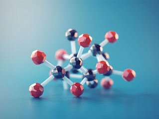 Abstract Structure Background of Molecule Or Atom, molecular structure, structural chemical formula with atoms