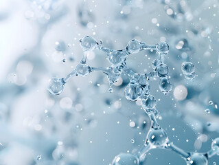 Abstract Structure Background of Molecule Or Atom, molecular structure, structural chemical formula with atoms