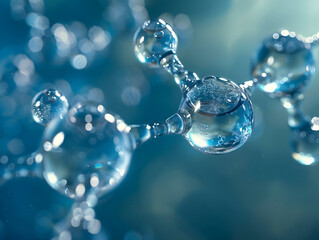 Abstract Structure Background of Molecule Or Atom, molecular structure, structural chemical formula with atoms