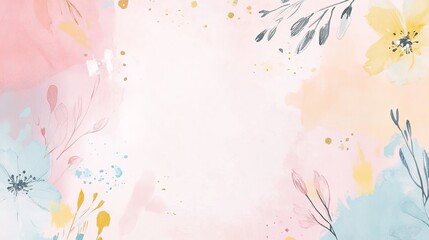 Soft colored invitation template