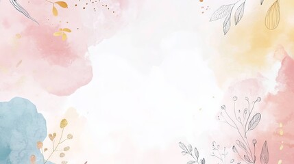 Soft colored invitation template